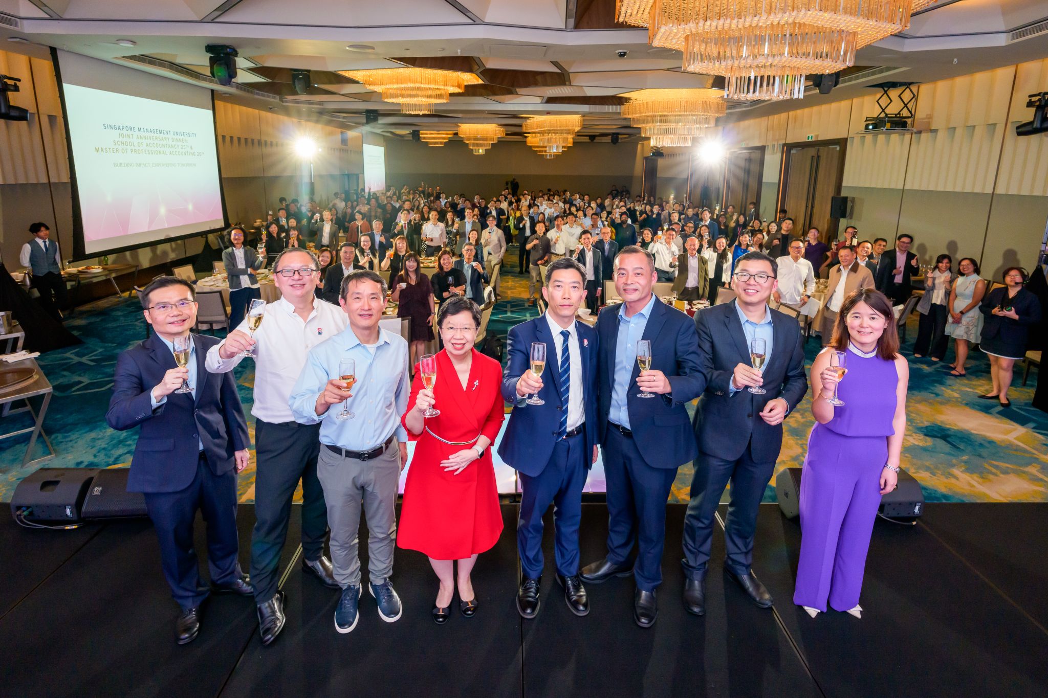 Celebratory Toast with All Guests of the SOA and MPA Anniversary Event