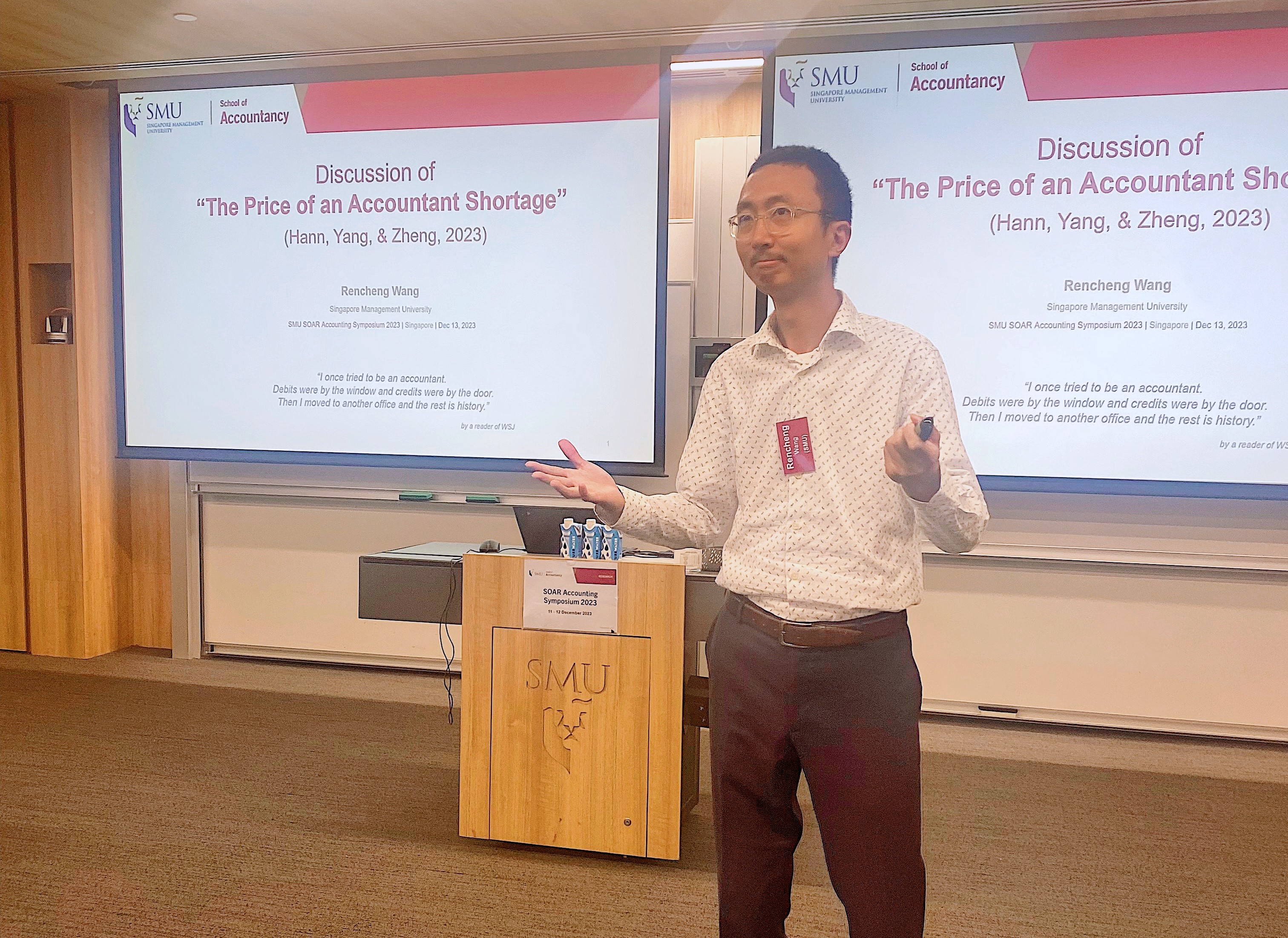 Prof Wang Rencheng served as Discussant