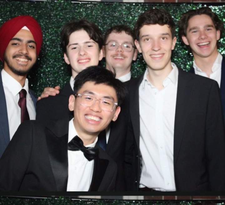 James with Harvard friends
