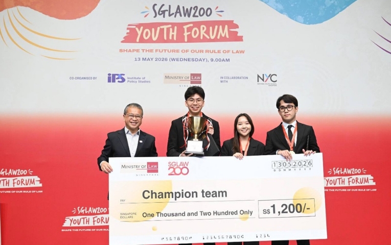 Winning Team at SGLaw200 Youth Forum