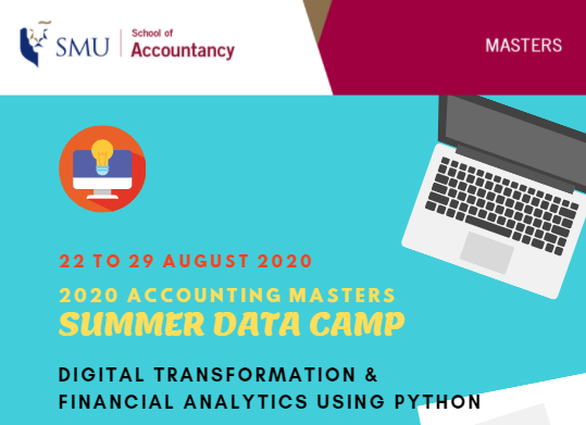 [Event] Accounting Masters Summer Online Data Camp on Digital Transformation & Financial Analytics using Python