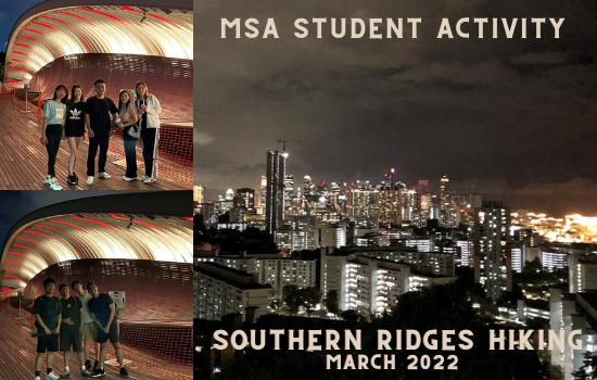 MSA Student Activity - Southern Ridges Hiking 2022