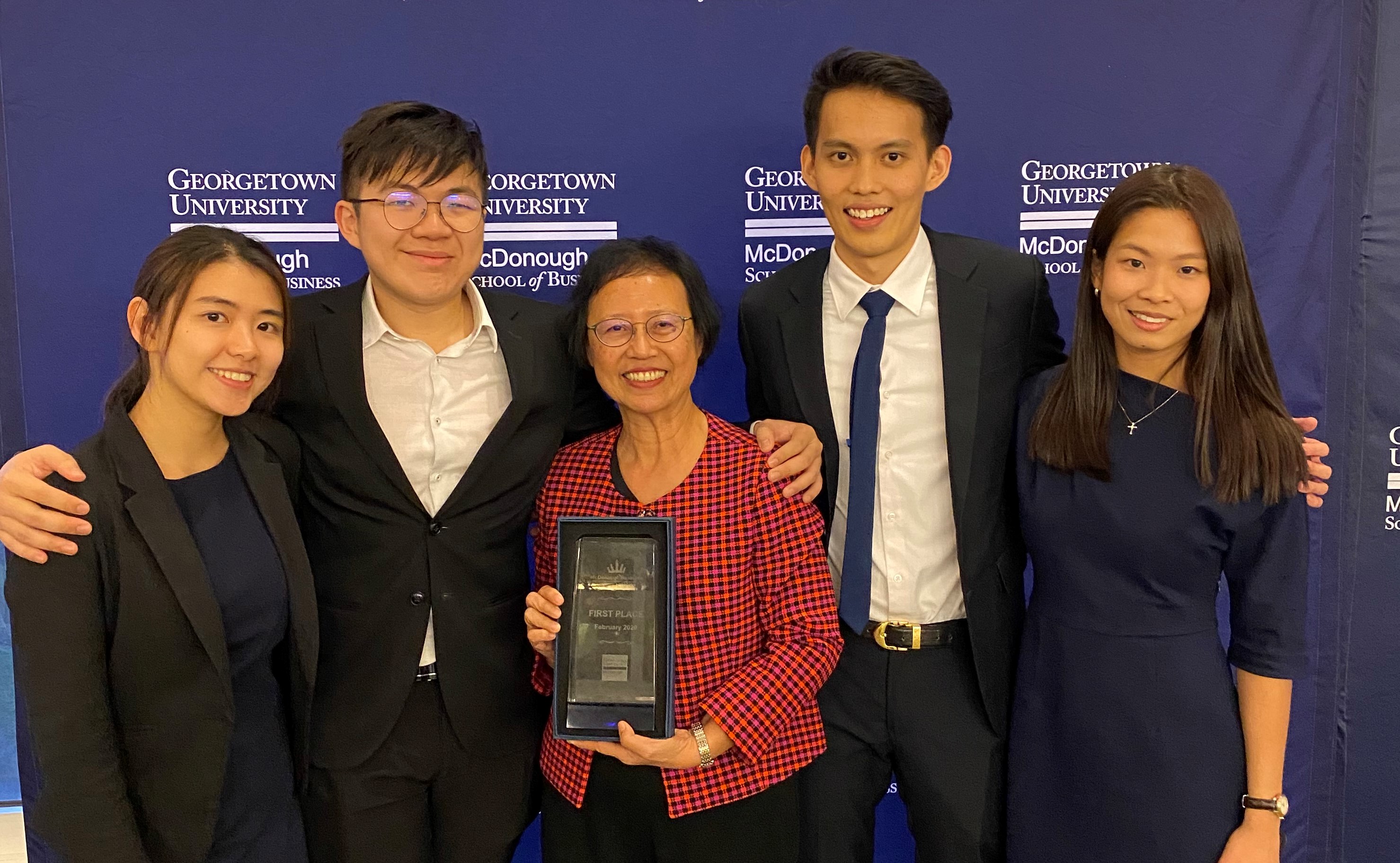 SMU Team Cognitare emerge champions of the McDonough Business Strategy Challenge 2020 in Washington, D.C.
