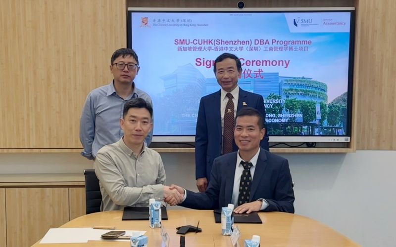SMU and Chinese University of Hong Kong, Shenzhen (CUHK-Shenzhen) Launch Joint DBA Programme to Shape Next-Generation Global Business Leaders