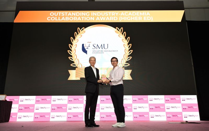 SMU-X wins Outstanding Industry-Academia Collaboration Award at EDUtech Asia 2025