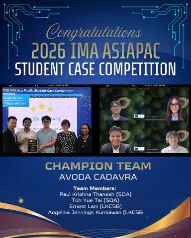 IMA Asiapac Student Case Competition 1st
