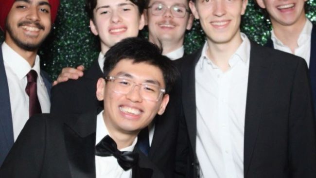James with Harvard friends